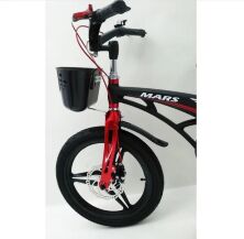 Дитячий двоколісний велосипед MARS-20 20 дюймів, магнієва рама, передній кошик, білий