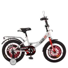 Велосипед дитячий двоколісний PROFI Original boy XD1845 колеса 18 дюймів світло дзвінок біло-червоний **