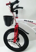 Велосипед дитячий двоколісний MARS-18 спиці дискові гальма колеса 18 дюймів білий