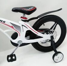 Велосипед дитячий двоколісний MARS-18 спиці дискові гальма колеса 18 дюймів білий