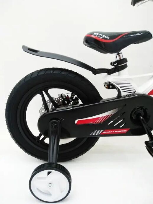 Дитячий двоколісний велосипед MARS-2 Evolution колеса 14 дюймів магнезиевая рама білий