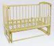 Дитяче ліжечко дерев'яна маятник з відкидним бортом 