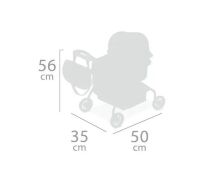 Коляска для ляльок DeCuevas 86034 Лялькова з рюкзаком серії Марія рожева