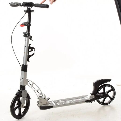 Самокат дитячий двоколісний складаний iTrike SR2-010-2-R алюмінієвий з підніжкою червоний