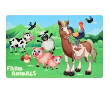 Дитячий дерев'яний столик з двома стільчиками Bambi 501-85 Ферма**