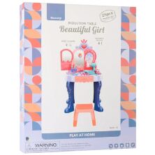 Дитячий туалетний столик, трюмо для дівчинки 661-132 зі стільчиком і аксесуарами. Музика Звук**