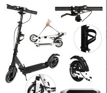 Самокат складаний двоколісний GS-0025 Black алюмінієвий чорний