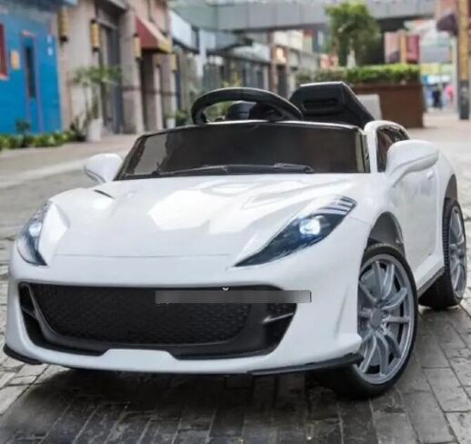 Дитячий електромобіль машина T-7653 White білий з MP3