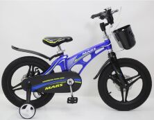 Велосипед дитячий двоколісний MARS-16 дискові гальма колеса 16 дюймів синій