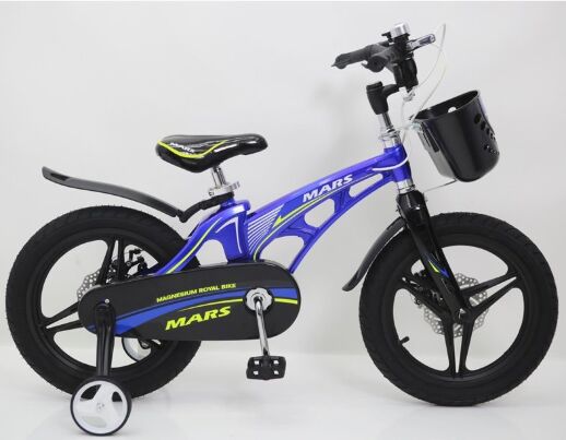 Велосипед дитячий двоколісний MARS-16 дискові гальма колеса 16 дюймів синій