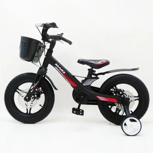 Дитячий двоколісний велосипед MARS-2 Evolution колеса 14 дюймів магнезиевая рама чорний