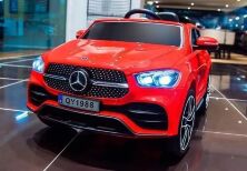 Дитячий електромобіль Машина Mercedes M 4563EBLRS-3 одномісний, шкіряне сидіння, MP3, USB / червоне фарбування