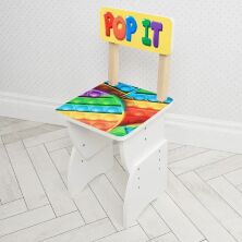 Дитяча парта регульована шкільна зі стільцем 905-127 Поп Іт Попит біла**