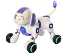 Інтерактивне тварина Собака на р/у 777-603 Сенсорна Реагує на руку На радіоуправлінні. Біла**