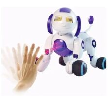 Інтерактивне тварина Собака на р/у 777-603 Сенсорна Реагує на руку На радіоуправлінні. Біла**