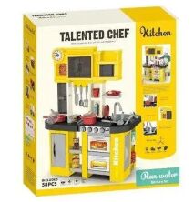 Дитячий ігровий набір Інтерактивна КУХНЯ 922-104 зі світловими звуковими ефектами + тече вода з аксесуарами