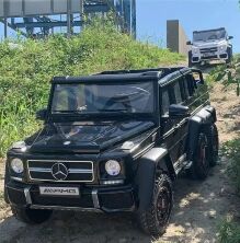 Дитячий Електромобіль Джип Mercedes AMG G63 ABL-1801 4 мотори Micro-SD, USB, MP3 Білий