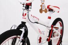 Велосипед дитячий двоколісний BMX-20 Білий колеса 20 дюймів рама алюміній