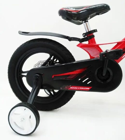 Дитячий двоколісний велосипед MARS-2 Evolution колеса 14 дюймів магнезиевая рама червоний