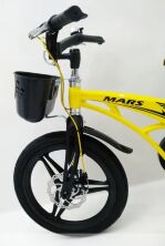 Велосипед дитячий двоколісний MARS-18 дискові гальма колеса 18 дюймів жовтий