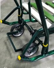 Санки трансформер дитячі Тимко-6 з висувними колесами і батьківською ручкою зелені