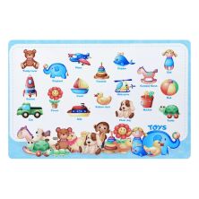 Дитячий пластиковий столик з двома стільчиками Bambi ETZY-13 бежево-коричневий