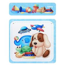 Дитячий пластиковий столик з двома стільчиками Bambi ETZY-13 бежево-коричневий