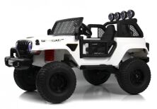 Дитячий двомісний електромобіль Джип M 5780EBLR-3 Jeep 4 мотора, шкіряне сидіння, світло, червоний