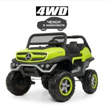 Дитячий двомісний електромобіль BAMBI Джип Мерседес 4WD M 4133EBLR-5 зелене **