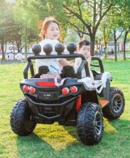 Дитячий двомісний електромобіль Джип Bambi Racer 4WD M 4554EBLR-1 на EVA колесах / білий**