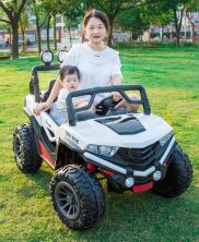 Дитячий двомісний електромобіль Джип Bambi Racer 4WD M 4554EBLR-1 на EVA колесах / білий**