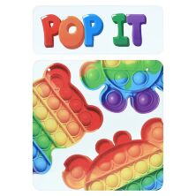 Дитяча парта регульована шкільна зі стільцем 905-128 Поп Іт Попит біла**