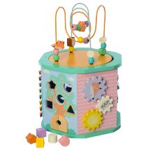 Дерев'яна Розвиваюча іграшка Логічна MD 2555 Бизиборд Ксилофон Лабіринт Рахунки Сортер ін**