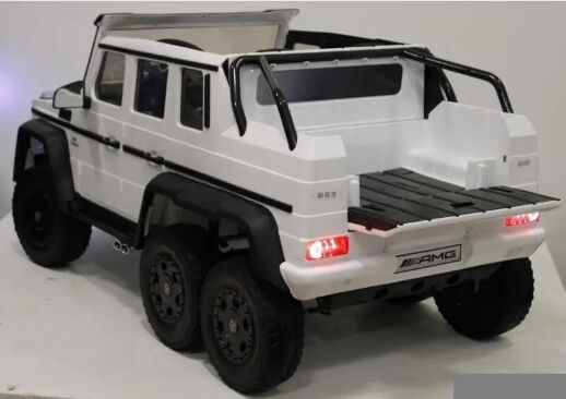 Дитячий Електромобіль Джип Mercedes AMG G63 ABL-1801 4 мотори Micro-SD, USB, MP3 Білий