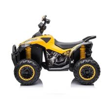 Дитячий одномісний електромобіль Квадроцикл M 5008EBL-5 на ЕВА колесах з м'яким сидінням/зелений