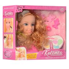 Лялька-манекен голова для зачісок для дівчинки LIMO TOY 198 косметика заколочки резиночки
