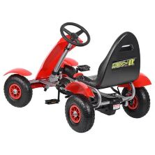 Дитячий педальний спортивний карт веломобіль на педалях Bambi kart M 1450-3 з надувними колесами червоний**