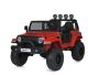 Дитячий двомісний електромобіль Джип M 5780EBLR-3 Jeep 4 мотора, шкіряне сидіння, світло, червоний
