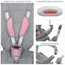  ⁇  Велосипед-коляска дитячий триколісний Turbo Trike M 4058-15 рожевий