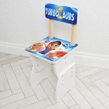Дитяча парта регульована шкільна зі стільцем 905-129 Турбозавры Динозаври біла**