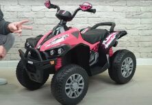 Дитячий одномісний електромобіль Квадроцикл M 5008EBL-6 на колесах ЕВА з м'яким сидінням / Жовтий