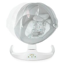 Дитяча электрокачель-шезлонг Заколисуючий центр ME 1074 MYLA Gray Mint Feathes / колір сірий