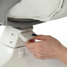 Дитяча электрокачель-шезлонг Заколисуючий центр ME 1074 MYLA Gray Mint Feathes / колір сірий