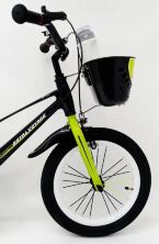 Велосипед дитячий двоколісний ROYAL VOYAGE 16-SHADOW колеса 16 дюймів Магнієва рама чорно-салатовий