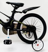 Велосипед дитячий двоколісний ROYAL VOYAGE 16-SHADOW колеса 16 дюймів Магнієва рама чорно-салатовий