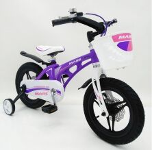 Велосипед дитячий двоколісний MARS-14 дискові гальма колеса 14 дюймів помаранчевий