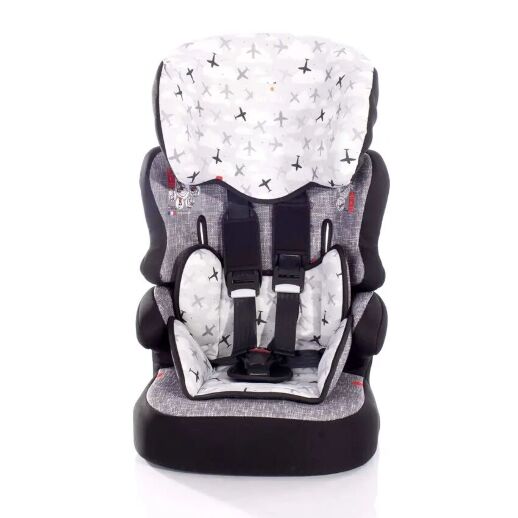 Дитяче автокрісло-бустер Lorelli (Bertoni) X-Drive Plus Dark Grey Airplane 9-36 кг сіре