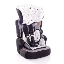 Дитяче автокрісло-бустер Lorelli (Bertoni) X-Drive Plus Dark Grey Airplane 9-36 кг сіре