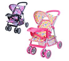 Коляска для ляльок 9304 BWT / 025 Коляска для ляльок літня прогулянкова / колеса ПУ /