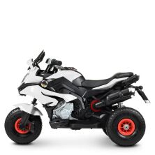 Дитячий електромобіль мотоцикл трицикл Bambi Racer M 4188AL-1 на надувних колесах / білий **